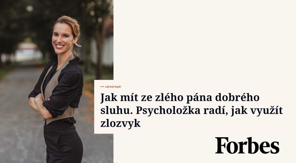 Forbes: Psycholožka radí, jak využít zlozvyk