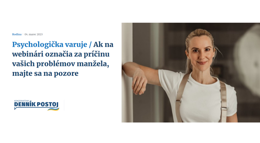 Denník Postoj: Rozhovor so psychologičkou a spoluautorkou filmu Šmejdi